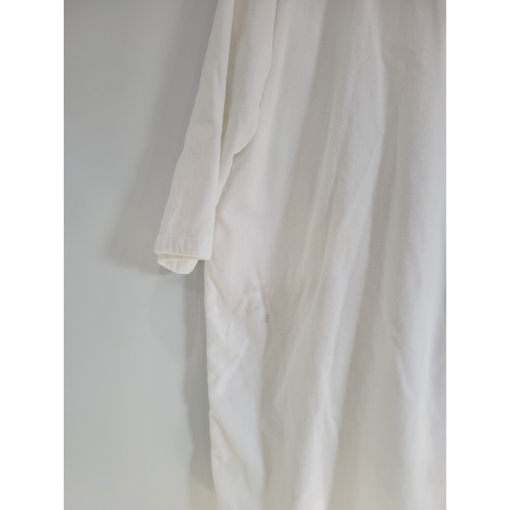 Alpine Swiss Womens‎ White Cotton Velour Terry Cloth Shawl Collar Bathrobe L/XL - Picture 7 of 9